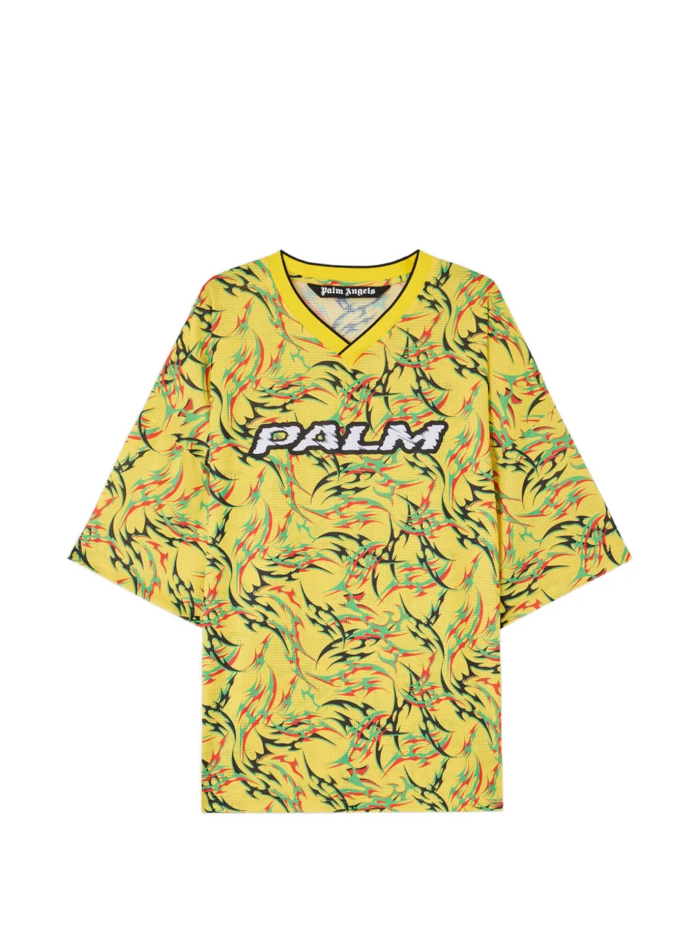 Palm Angels T-shirt con stampa all-over - Giallo