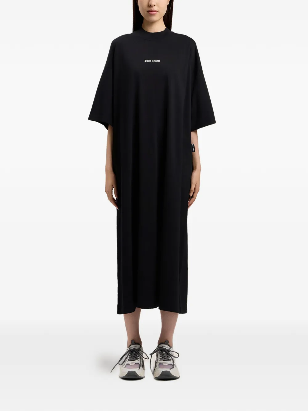 Palm Angels Milan La T-shirtjurk Zwart