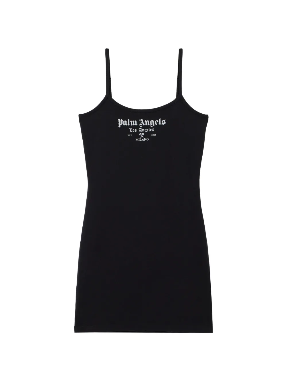 Palm Angels Milan LA logo-detail mini dress - Nero