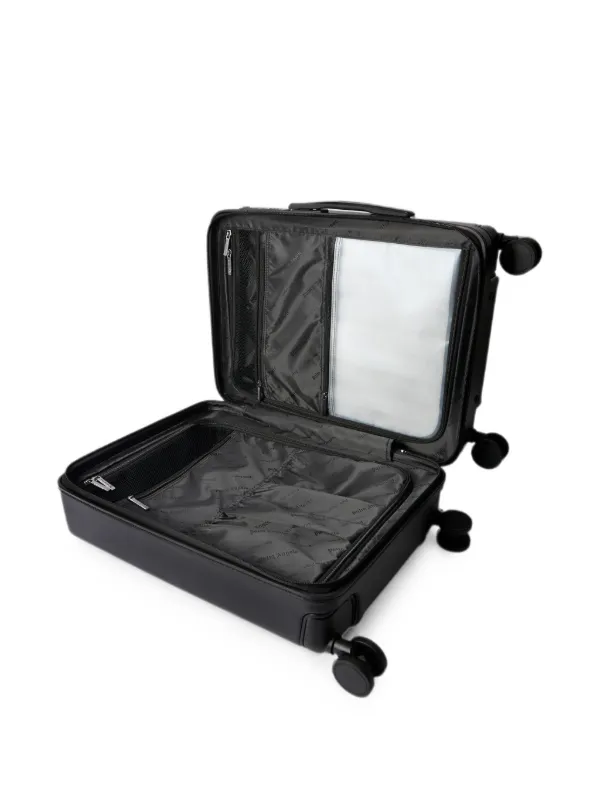 Palm Angels logo-embossed PA Palm Tree Trolley Luggage | Black