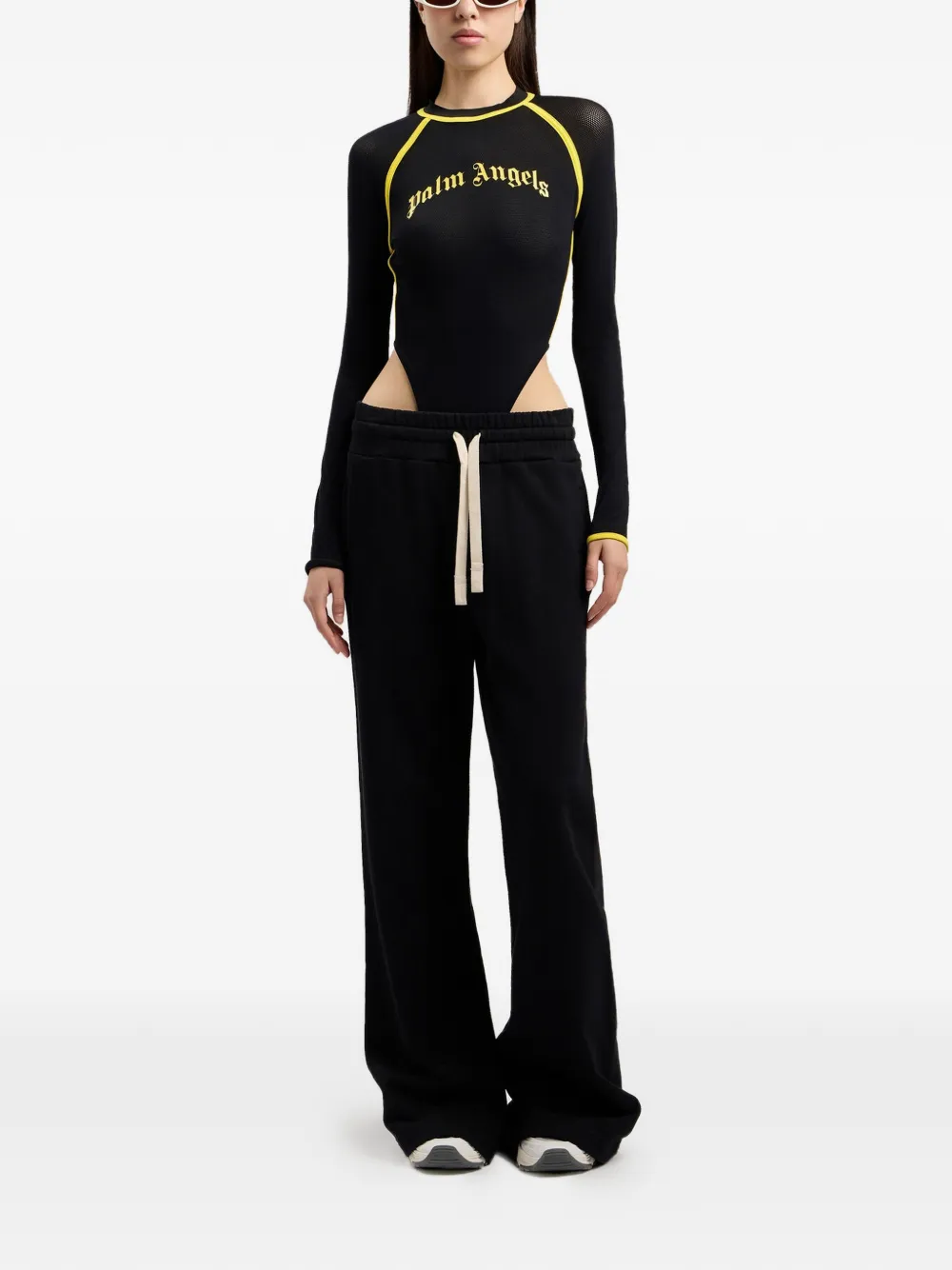 Palm Angels Trainingsbroek met gewelfd logo Zwart