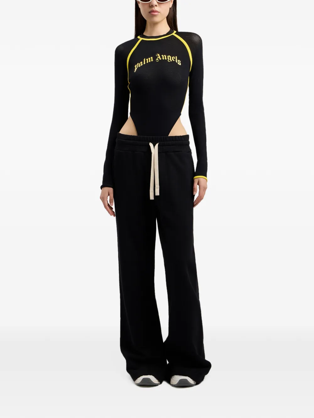 Palm Angels Trainingsbroek met gewelfd logo Zwart