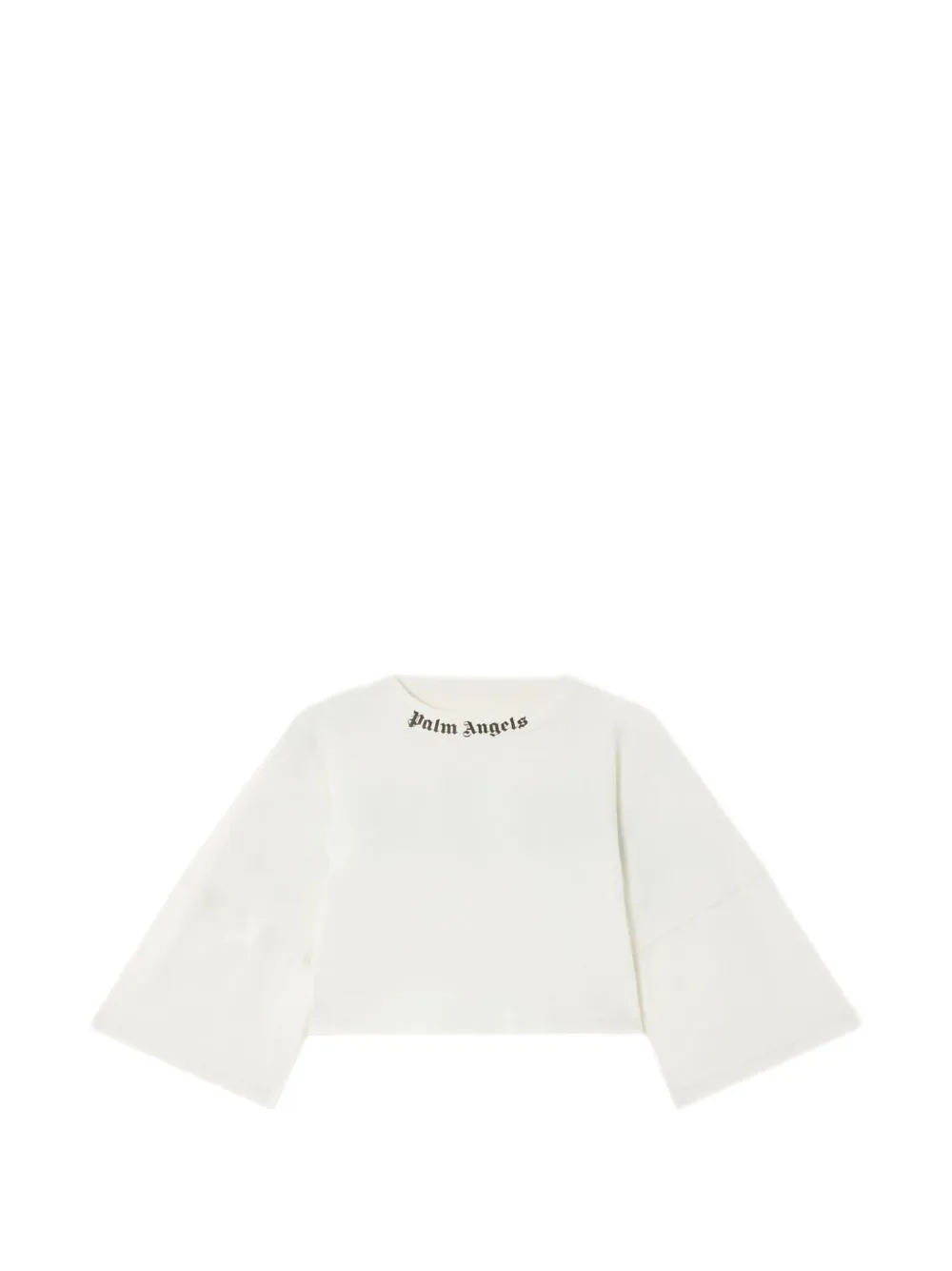 Palm Angels logo cropped T-shirt - Bianco