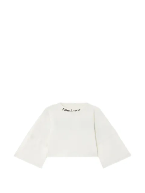 Palm Angels logo cropped T-shirt
