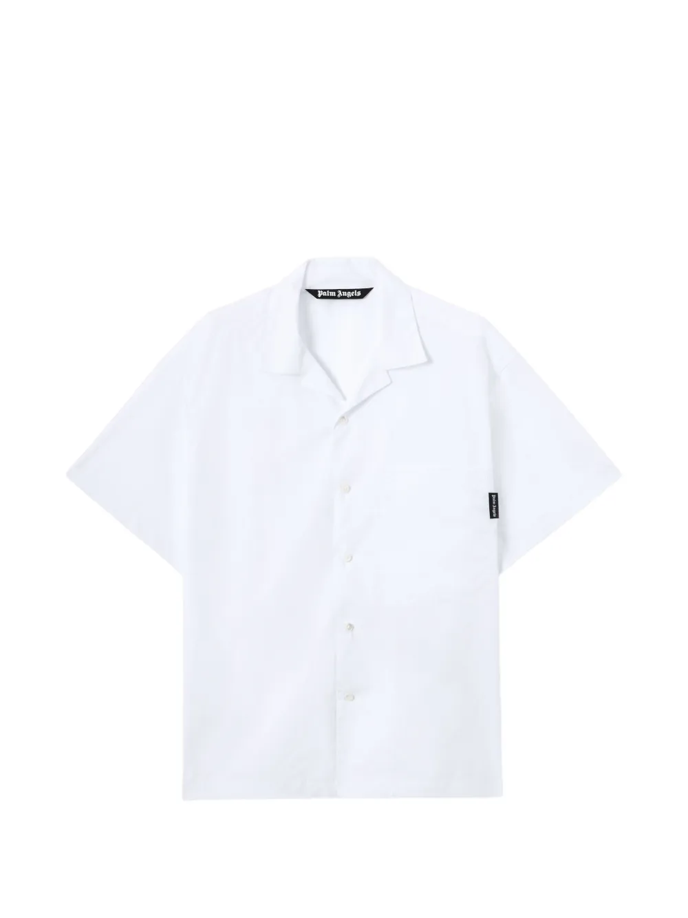 Palm Angels Bowlingshirt met logo Wit