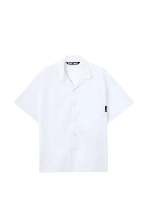 Palm Angels back Curved Logo bowling shirt