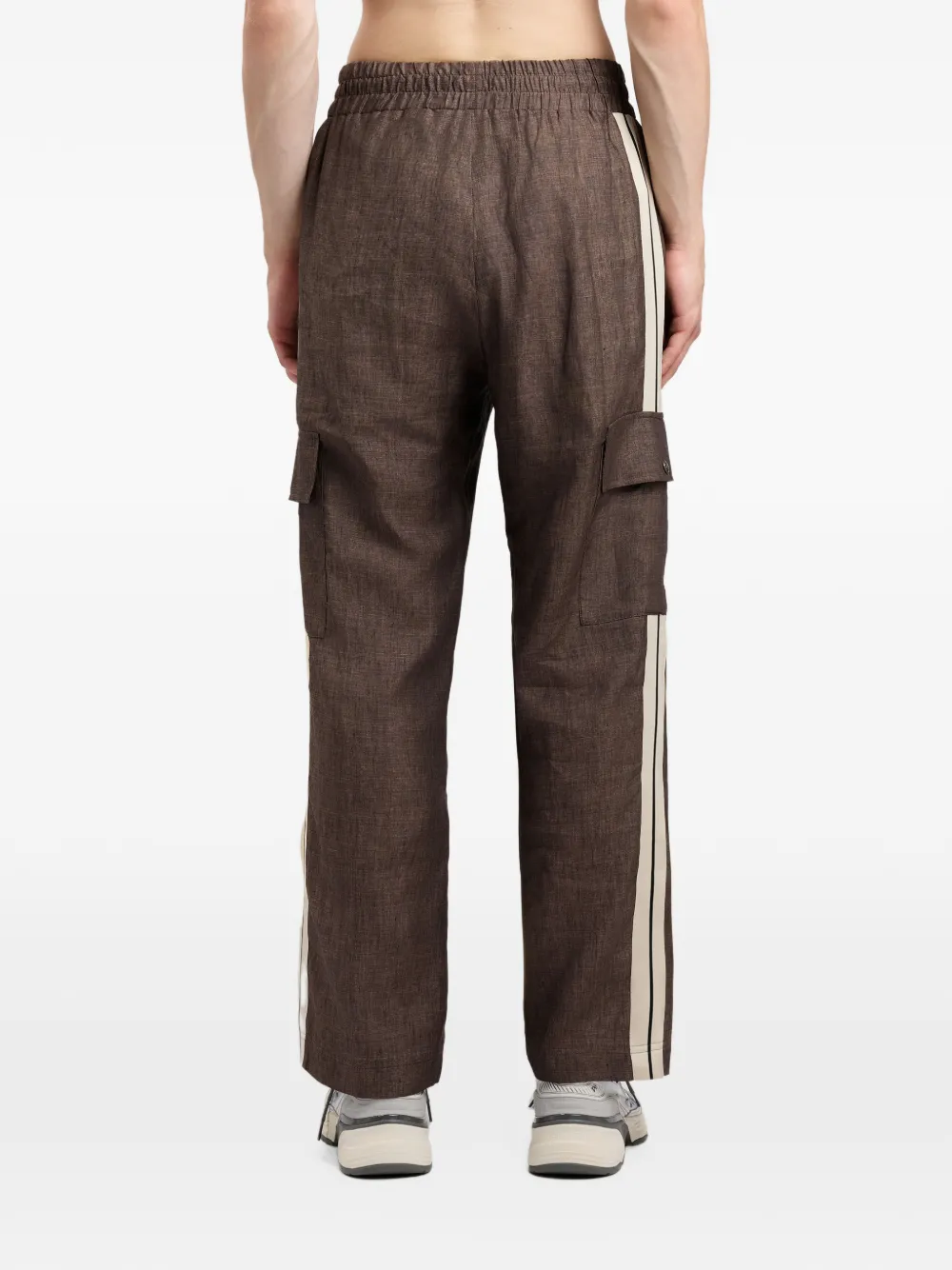Palm Angels Trainingsbroek met geborduurd logo Bruin