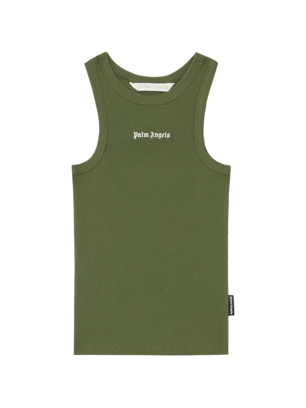 Palm Angels logo ribbed tank top