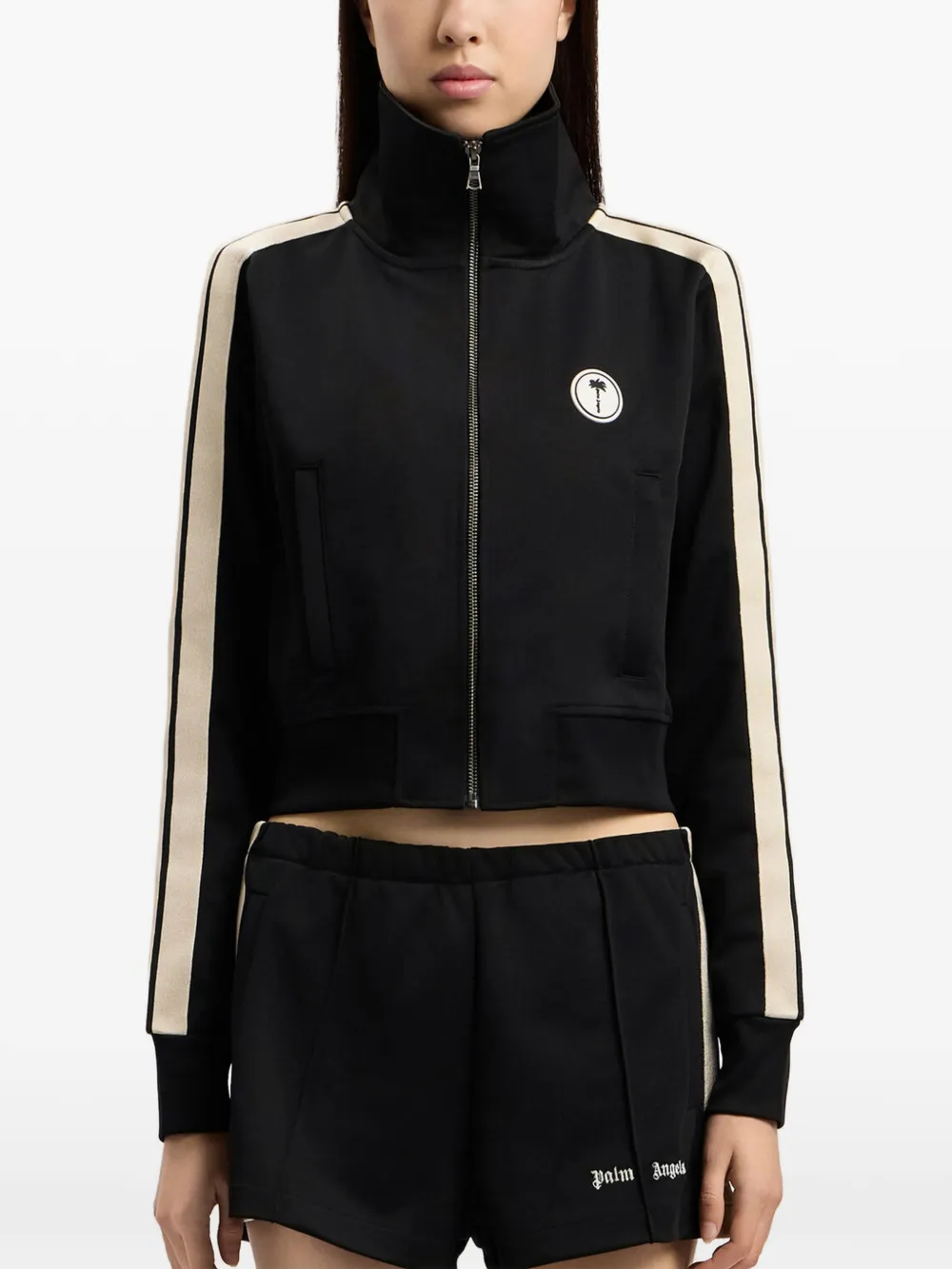 Palm Angels Felpa con logo - Nero