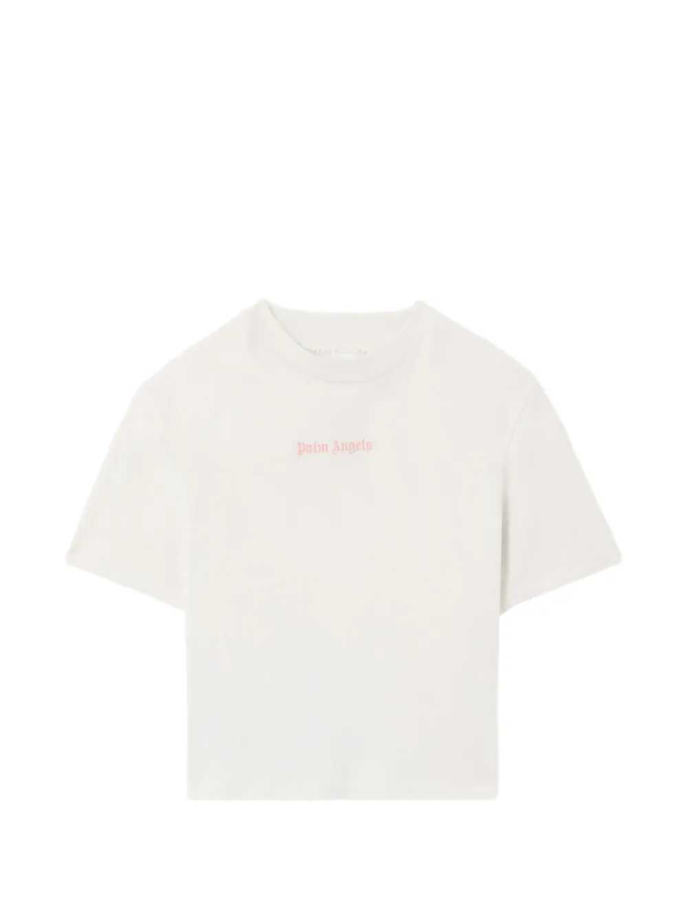 Palm Angels T-shirt crop con logo - Bianco