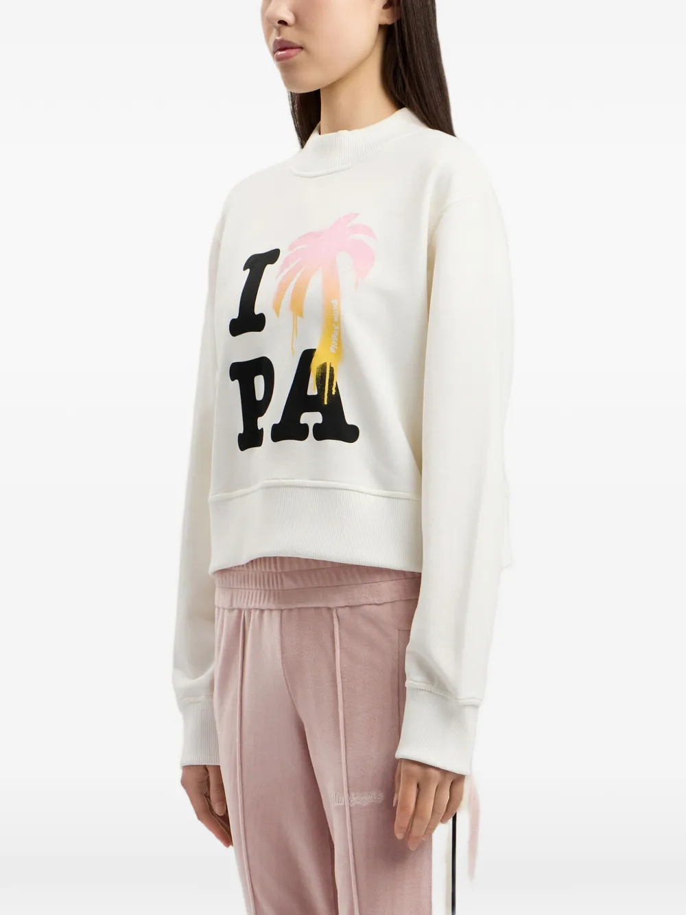 Palm Angels Sweater met grafische print Wit