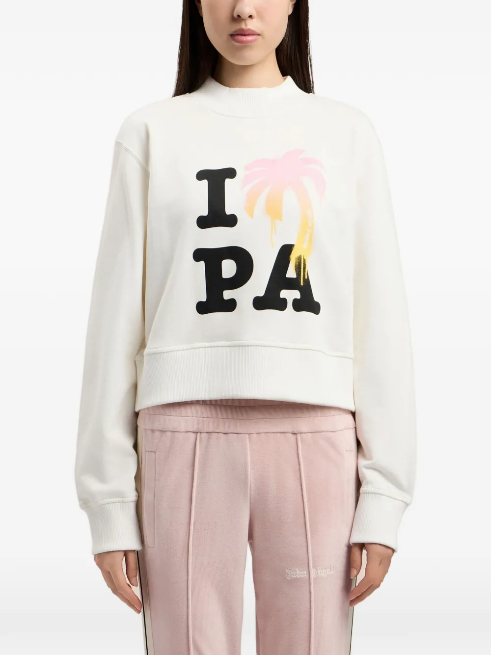 Palm Angels Sweater met grafische print Wit