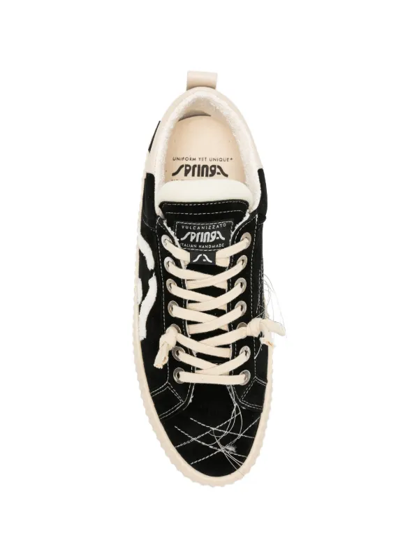 Springa Wavy スエード スニーカー | ブラック | FARFETCH JP