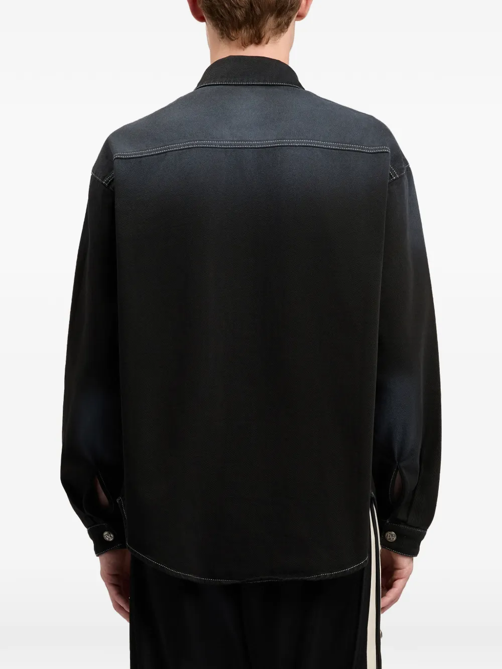 Palm Angels Denim overhemd Zwart