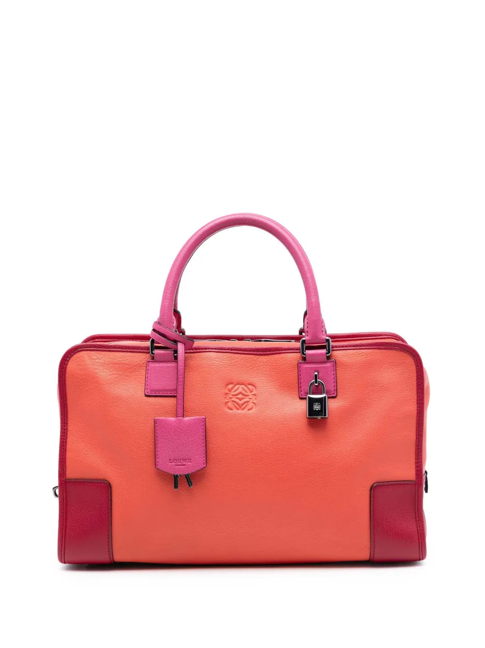 Loewe Pre-Owned 2013 Tricolor Leather Amazona 36 handbag - Arancione