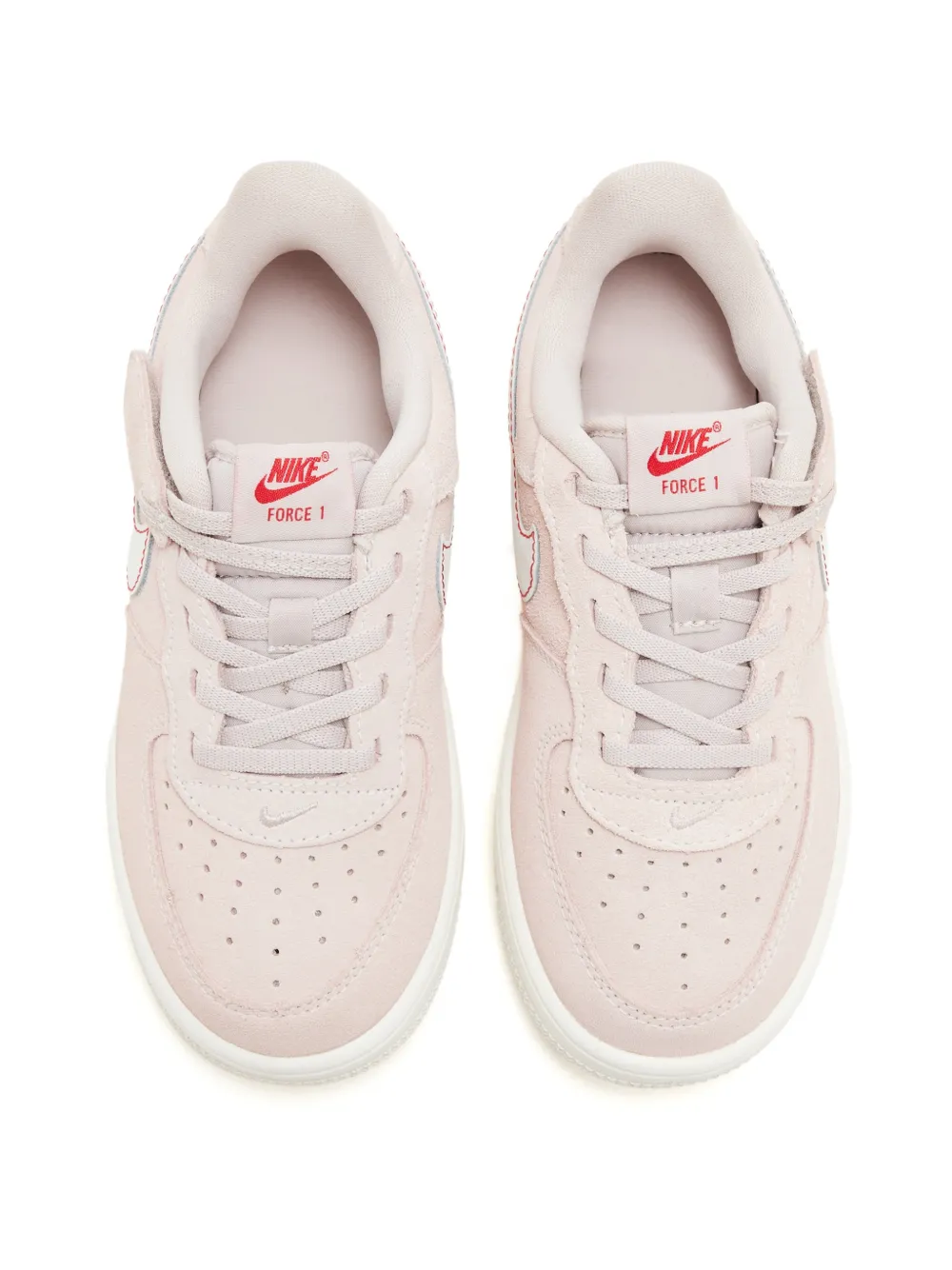 Nike Kids Force 1 Low LV8 suède sneakers met klittenband Roze