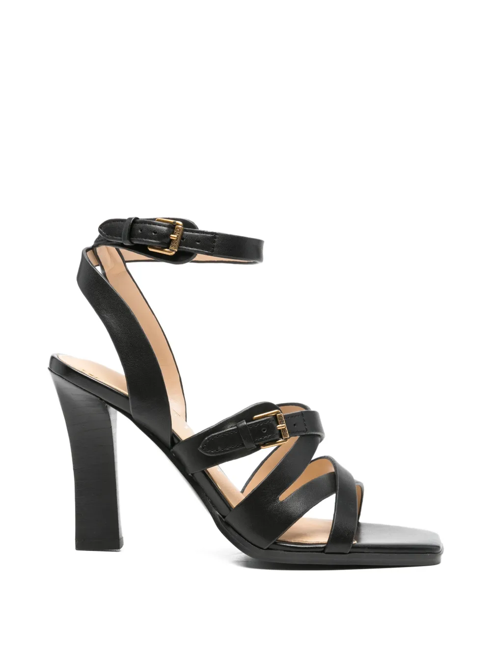 GUESS USA strappy buckle sandals - Nero