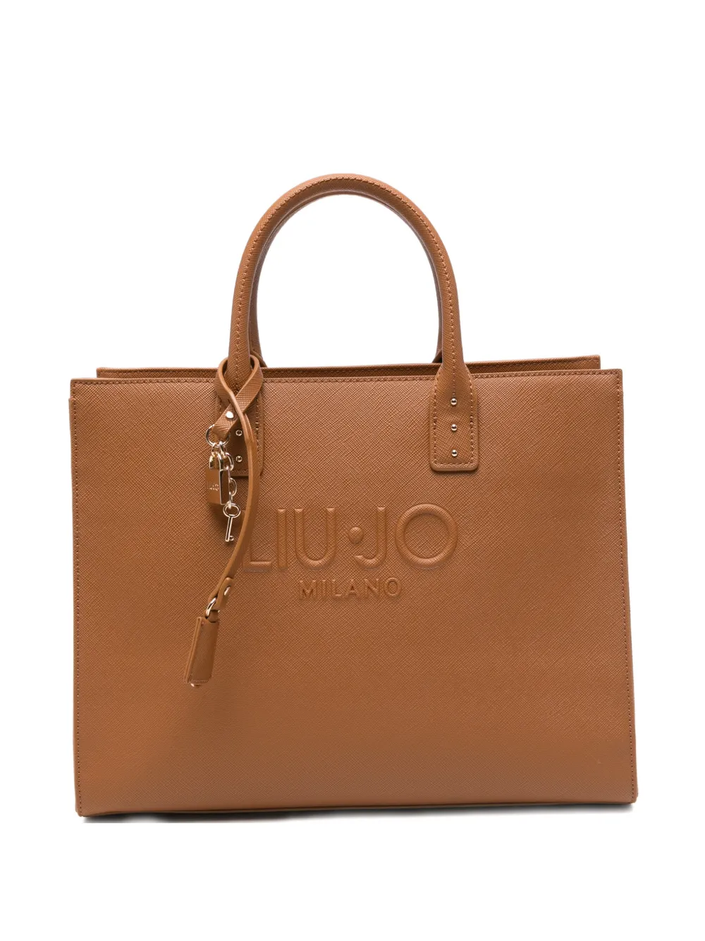 LIU JO logo-embossed tote bag - Marrone