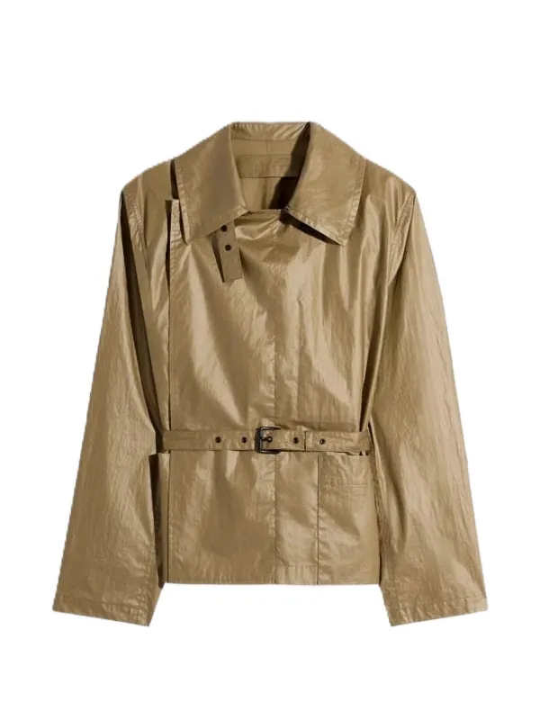 Lemaire Belted Wrap Jacket in Neutrals