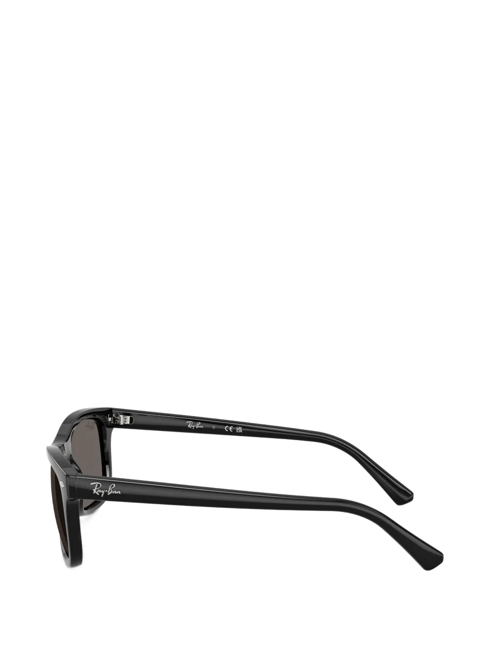 Ray-Ban Zonnebril met rechthoekig montuur Zwart