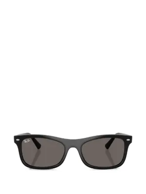 Prada Eyewear スクエアフレーム サングラス | ブラック | FARFETCH JP