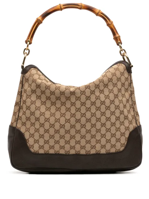 Gucci Pre-Owned 2016-2025 GG Canvas Bamboo Diana satchel