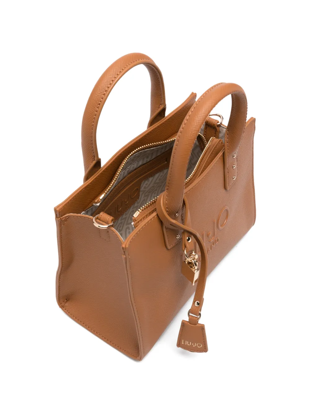 LIU JO Shopper met amulet Bruin