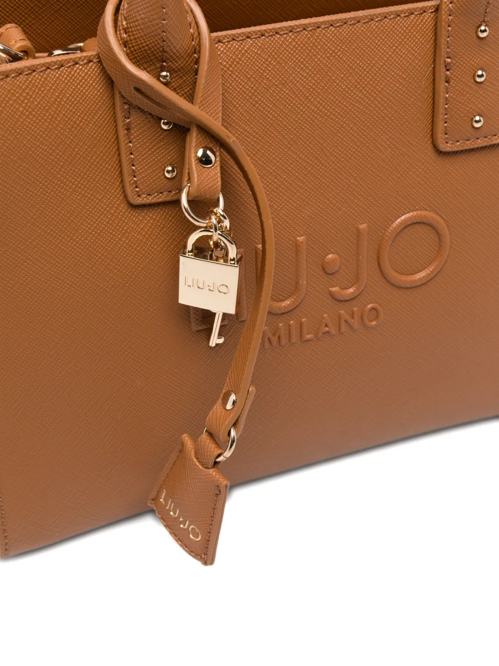 LIU JO Shopper met amulet Bruin