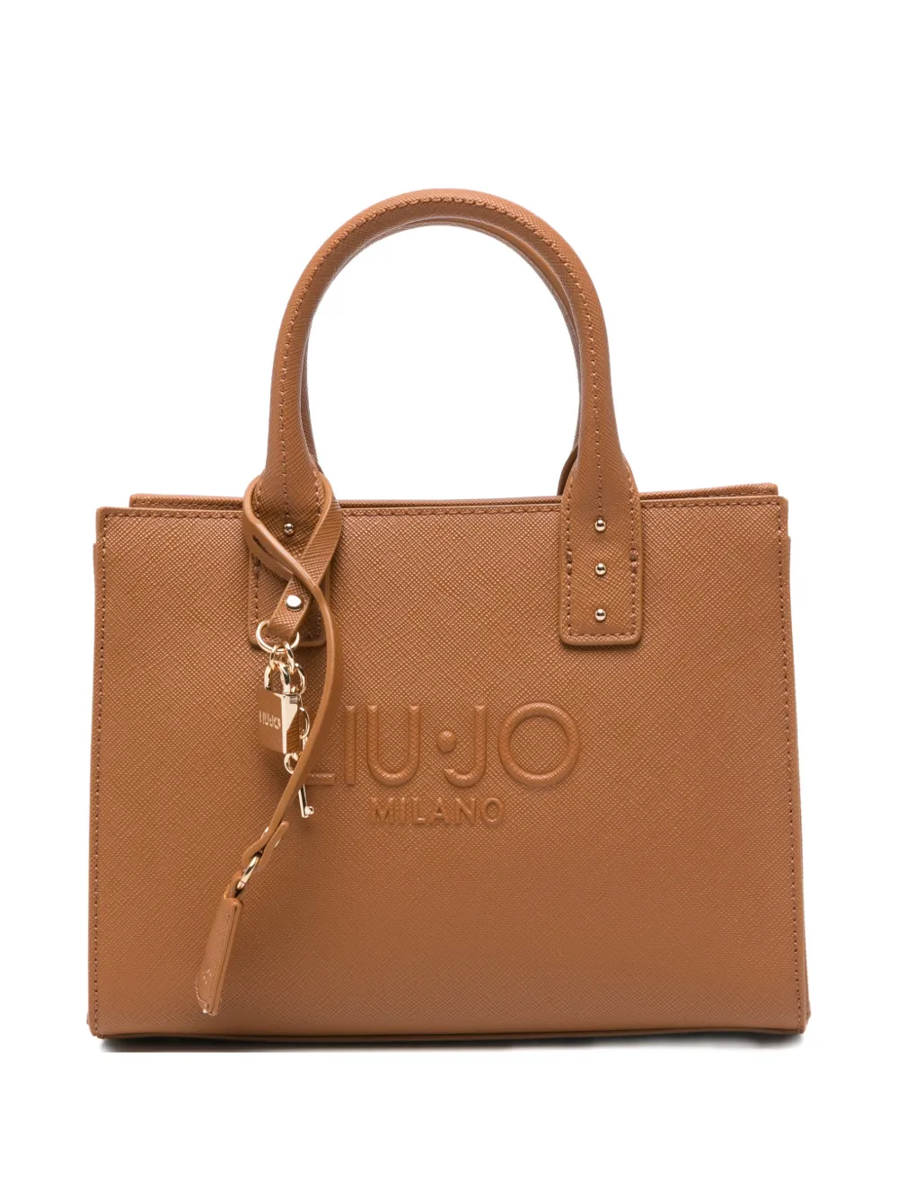 LIU JO padlock-charm tote bag - Marrone
