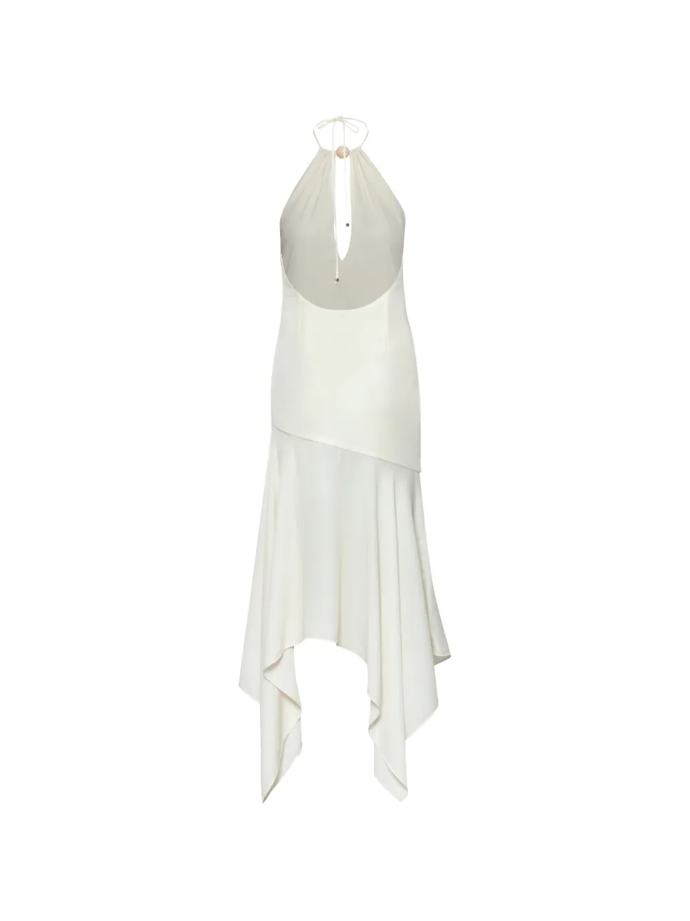 Baobab Rondine midi-jurk met halternek Beige