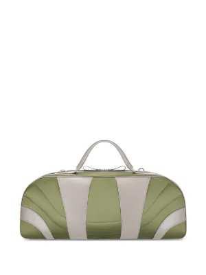 DRIES VAN NOTEN キャンバスボストンバッグ DRIES VAN NOTEN キャンバス レザー ボストンバッグ レッド - メルカリ