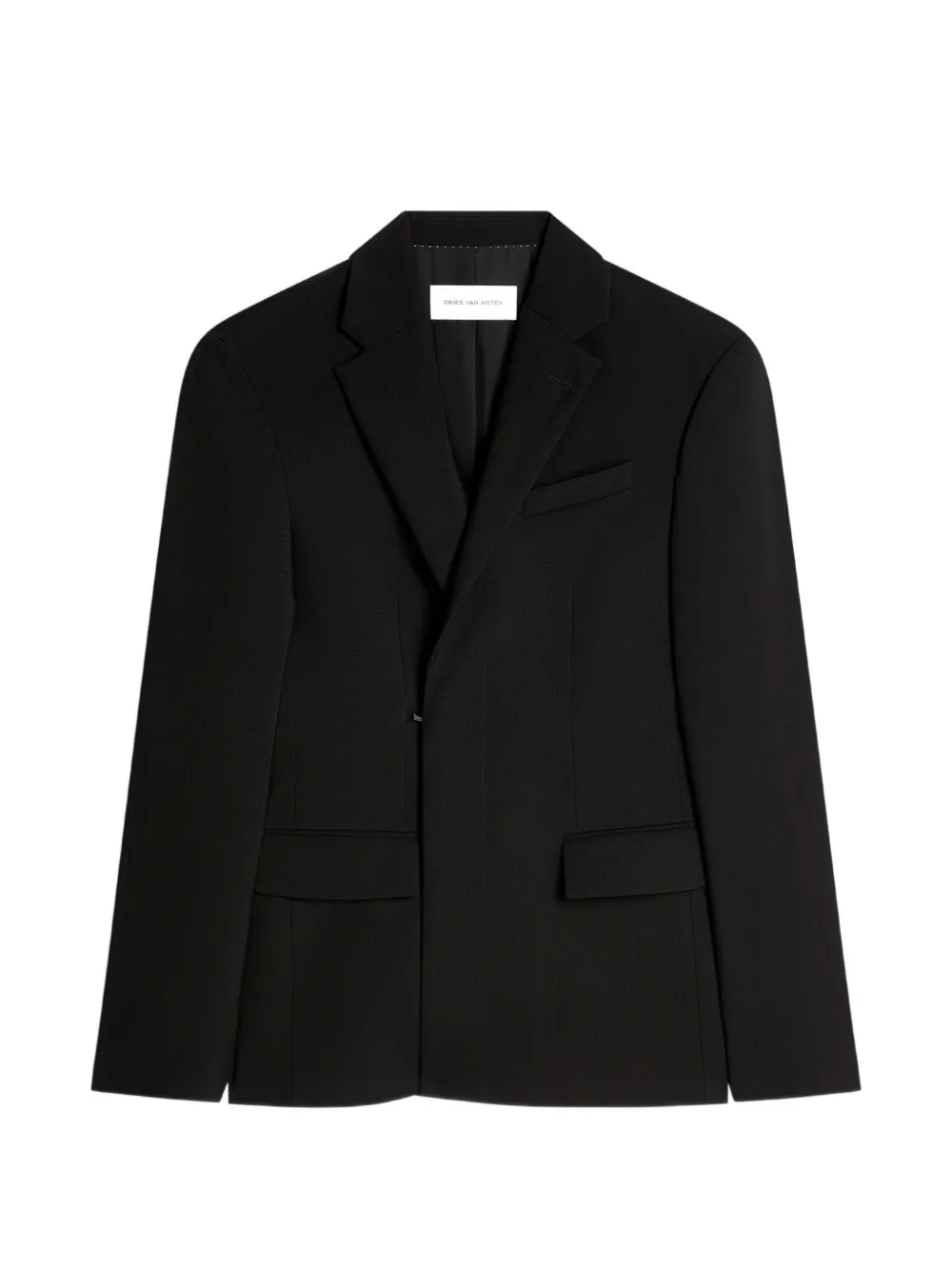 DRIES VAN NOTEN notched-lapel jacket - Nero