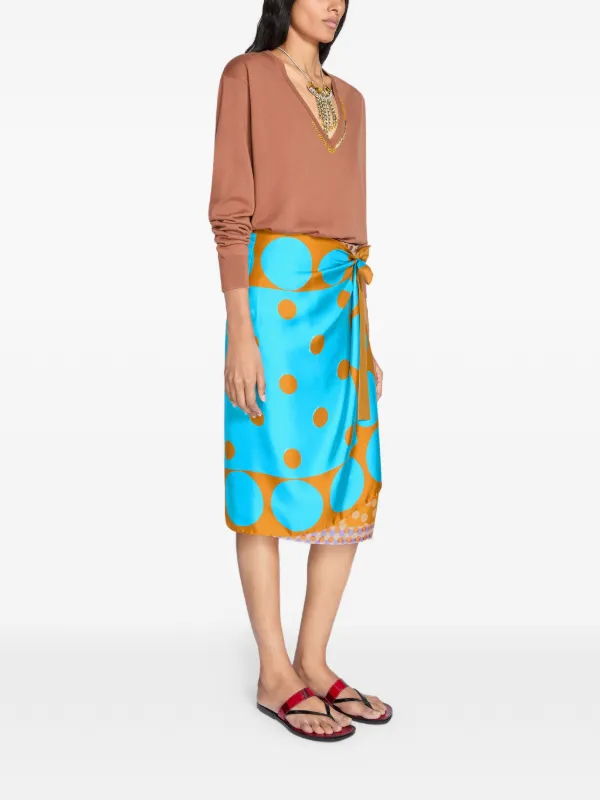 DRIES VAN NOTEN Vネック ニットトップ | ブラウン | FARFETCH JP