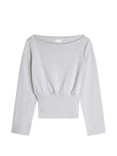 DRIES VAN NOTEN top manga larga con cuello barco