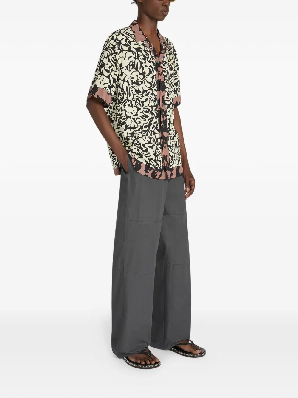  Dries Van Noten Panel Trousers - Grey 