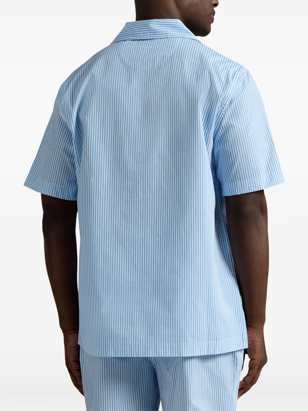 Polo Ralph Lauren Gestreept pyjamashirt met korte mouwen Blauw