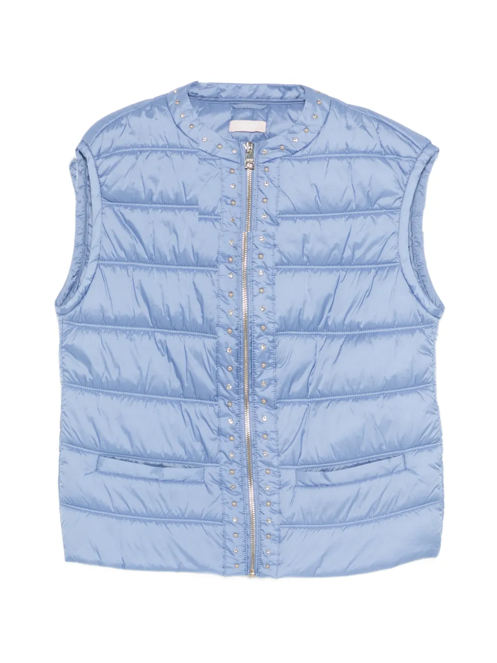 LIU JO stud-embellished gilet - Blue
