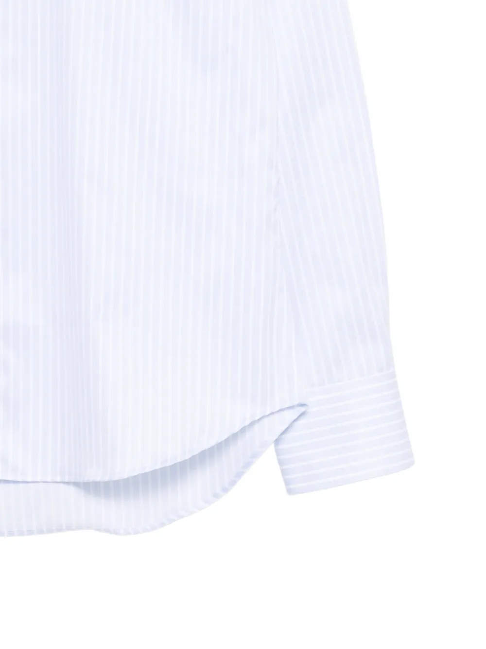 Canali Gestreept overhemd Blauw