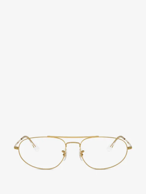 Ray-Ban round browline glasses