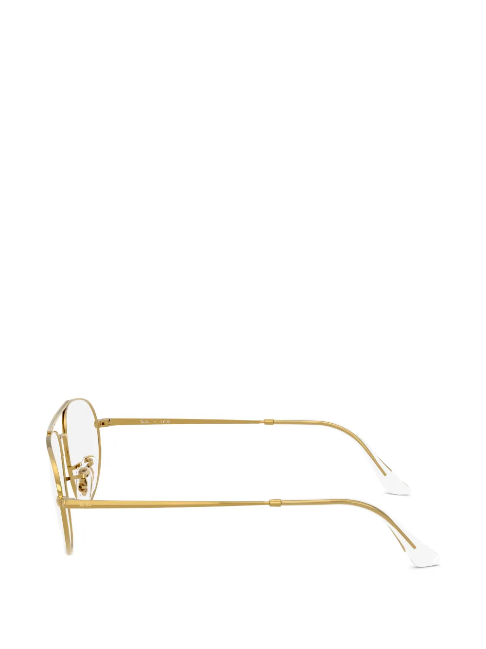  Ray-ban Round Browline Glasses - Gold 