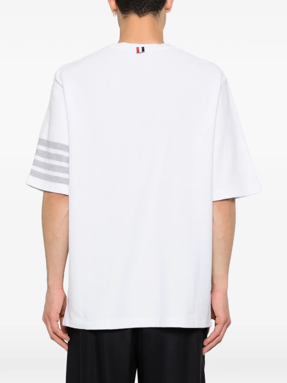 Thom Browne 4-Bar T-shirt Wit