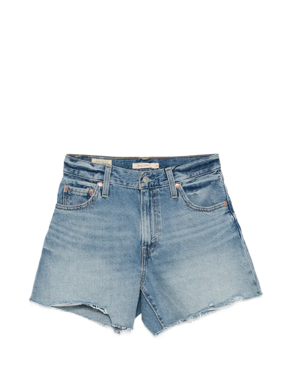 Levi's frayed denim shorts - Blu
