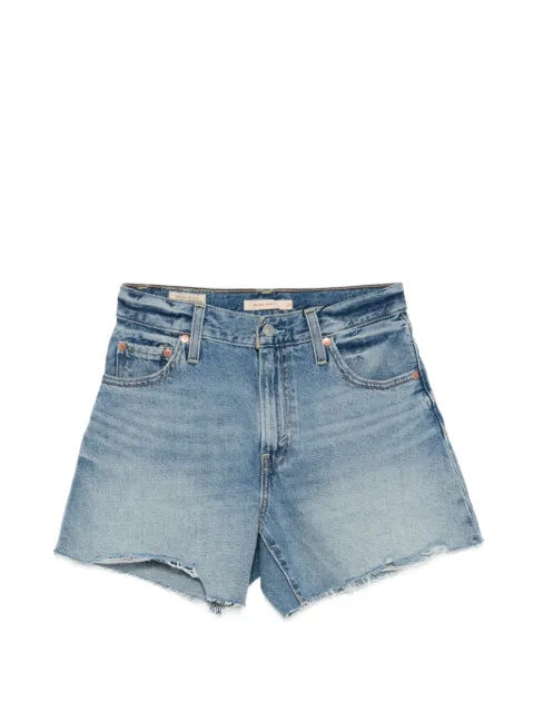 Levi's frayed denim shorts