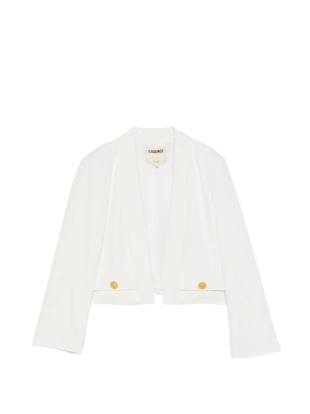 L'Agence buttoned-detail jacket - Bianco