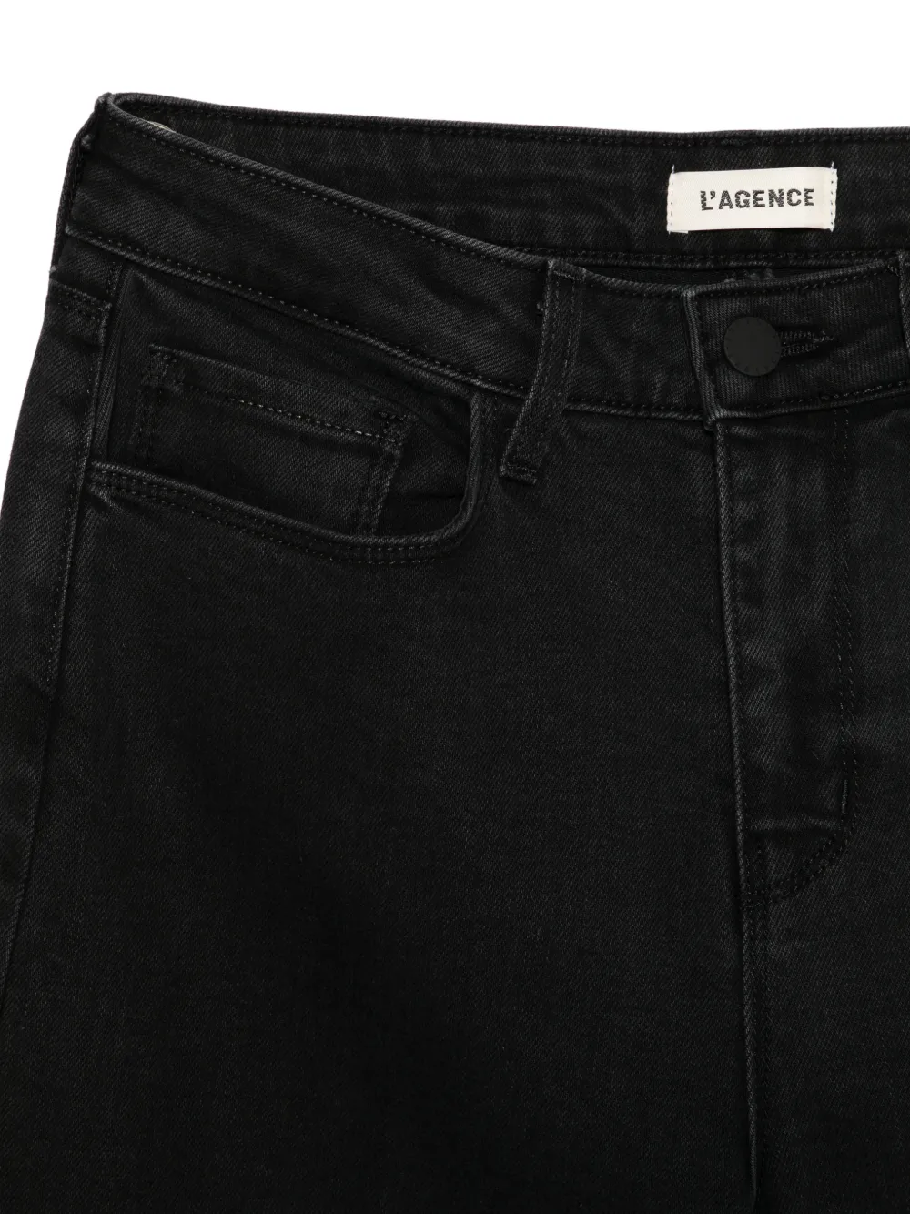  L'agence Quincy Wide-leg Jeans - Black 