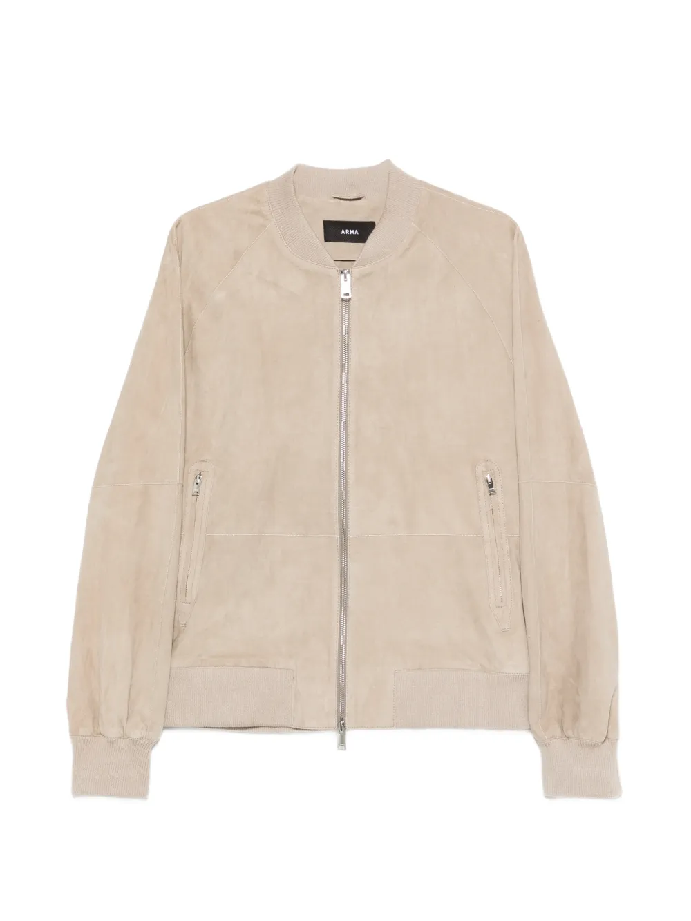 Arma Dion zipped suede jacket - Neutrals