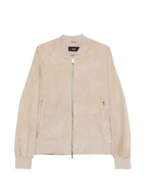 Arma Dion zipped suede jacket