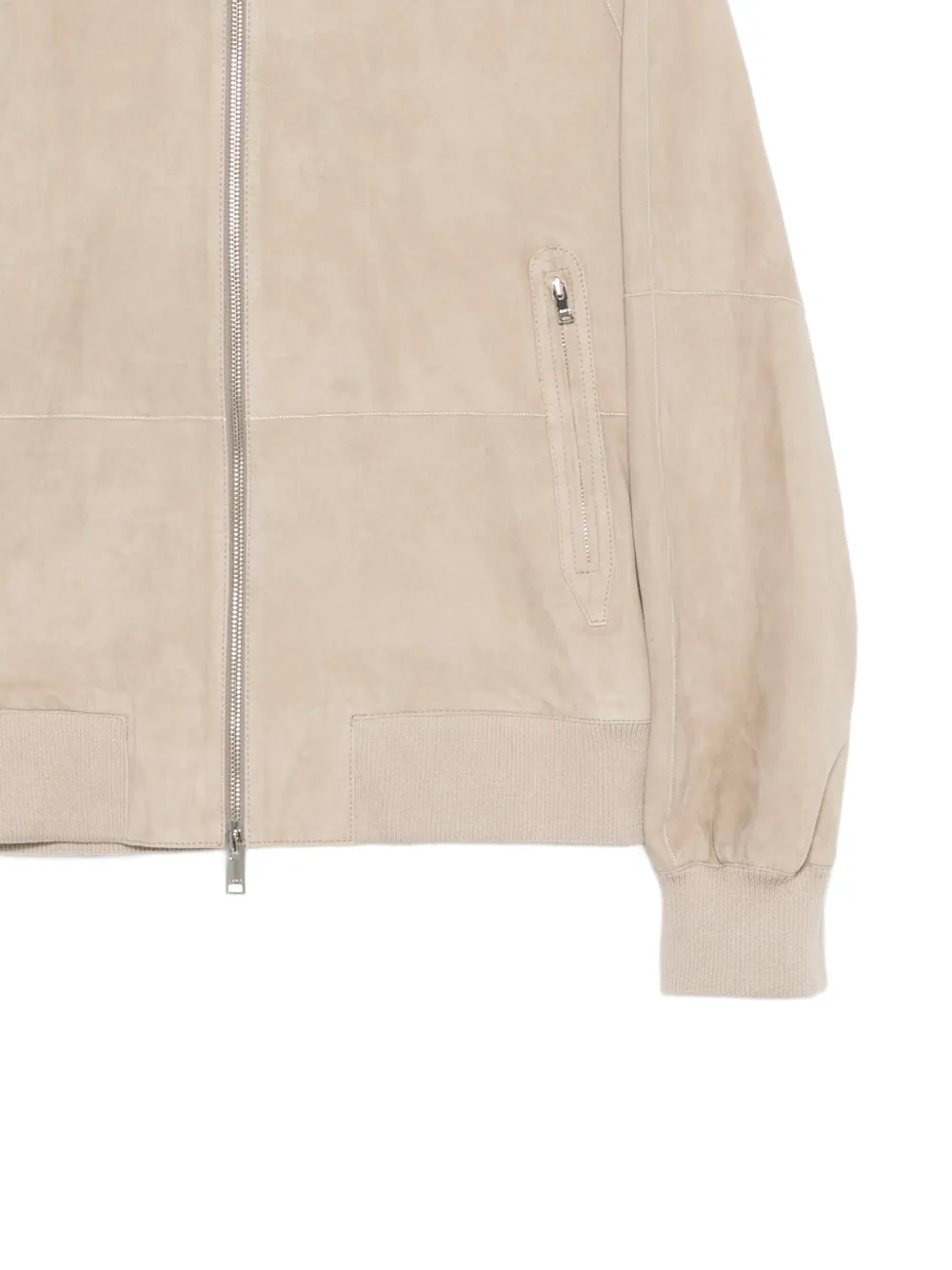 Dion Zipped Suede Jacket