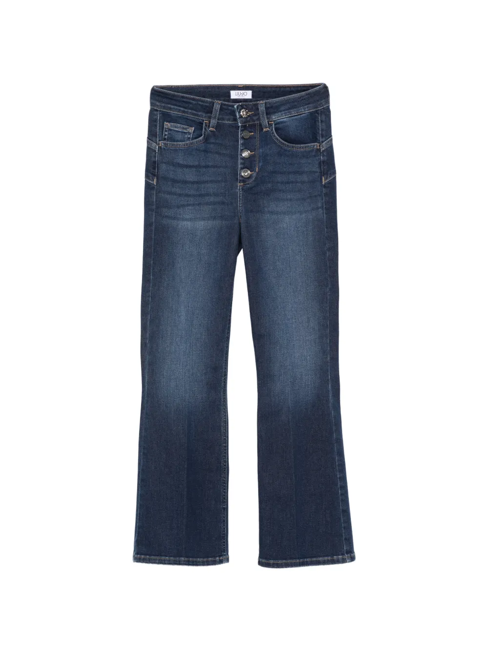 LIU JO Princess cropped flared jeans - Blu