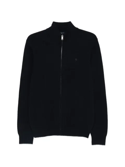 Hackett zipped knitted cardigan